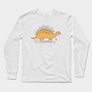 Dinosaur Stegosaurus Long Sleeve T-Shirt